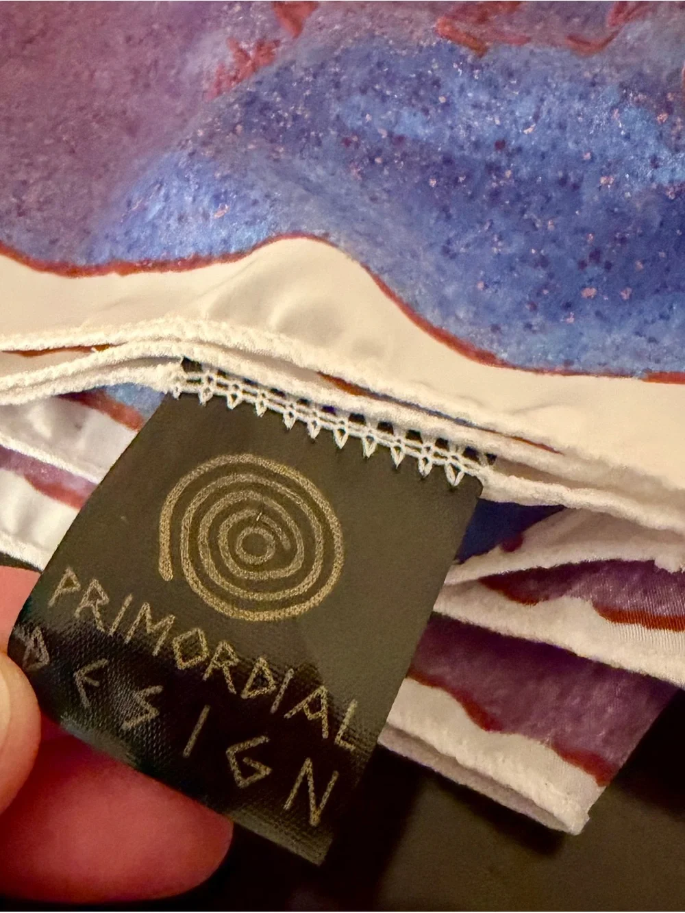 Norwegian Souvenir SILK Scarf by Mondial Sign with Prehistoric Petroglyphs